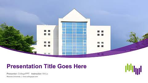 Morioka University Course/Courseware Creation PPT Template