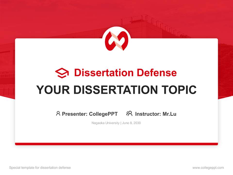 Nagaoka University Graduation Thesis Defense PPT Template4:3 ratio PPT effect preview image7