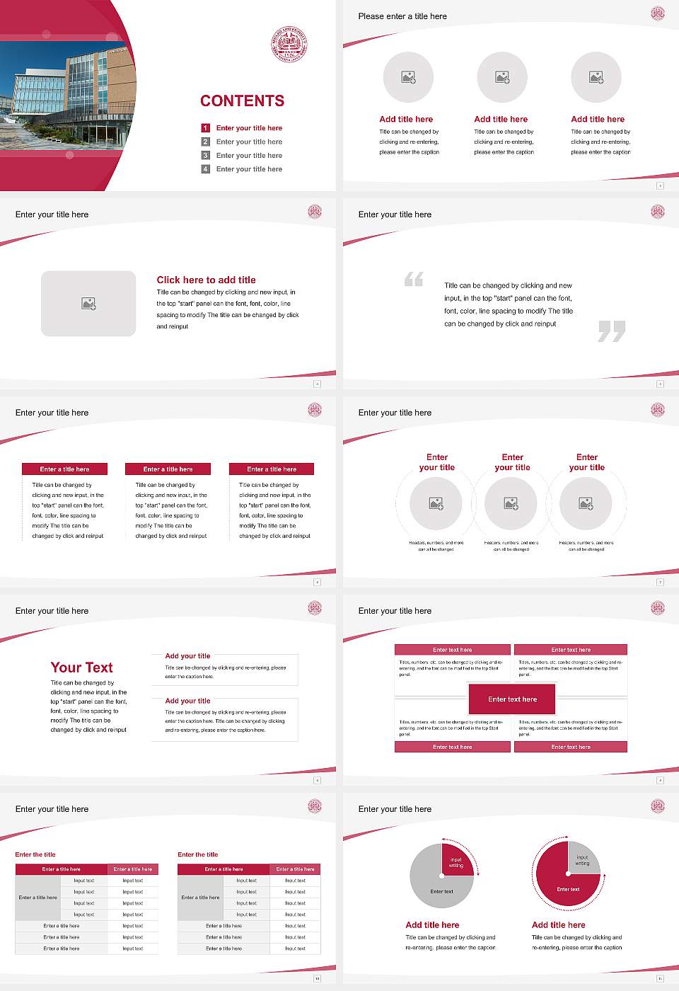 Meijo University Course/Courseware Creation PPT Template16:9 ratio PPT effect preview image2