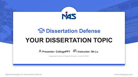Nagasaki Institute of Applied Science Graduation Thesis Defense PPT Template