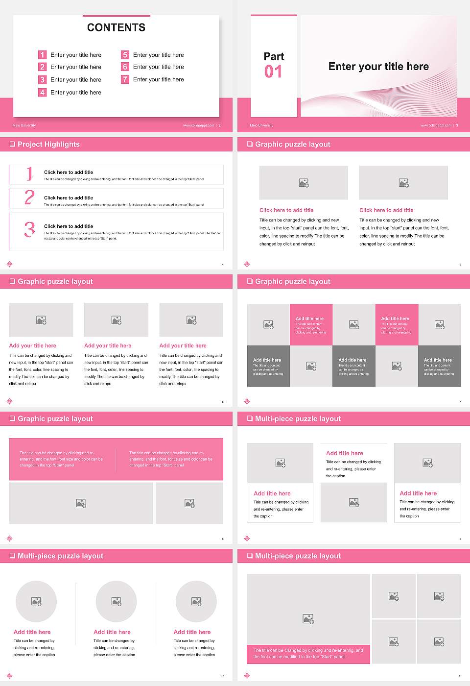 Meio University General Purpose PPT Template16:9 ratio PPT effect preview image2