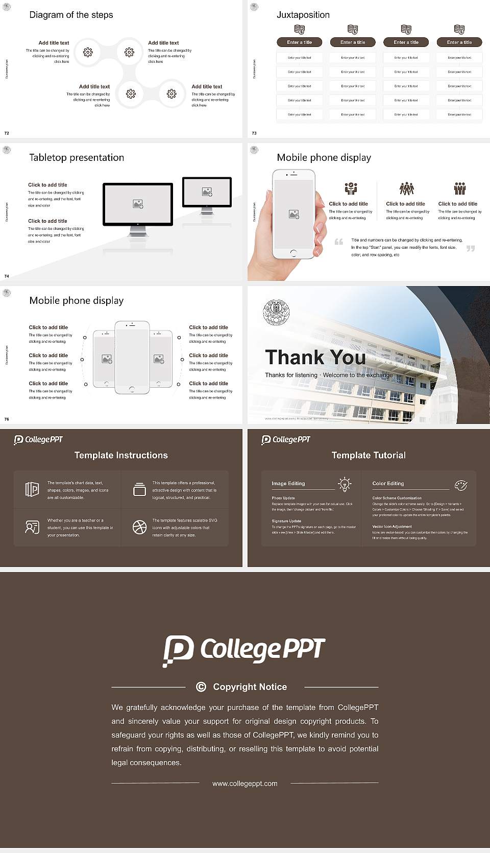 Minobusan University Competition/Entrepreneurship Contest PPT Template16:9 ratio PPT effect preview image9