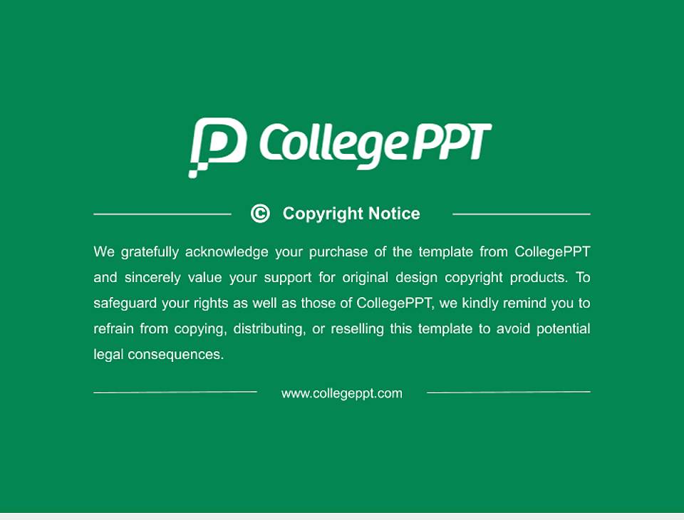 Nagano College of Nursing General Purpose PPT Template4:3 ratio PPT effect preview image6
