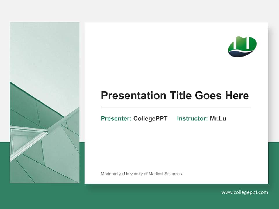 Morinomiya University of Medical Sciences General Purpose PPT Template4:3 ratio PPT effect preview image6