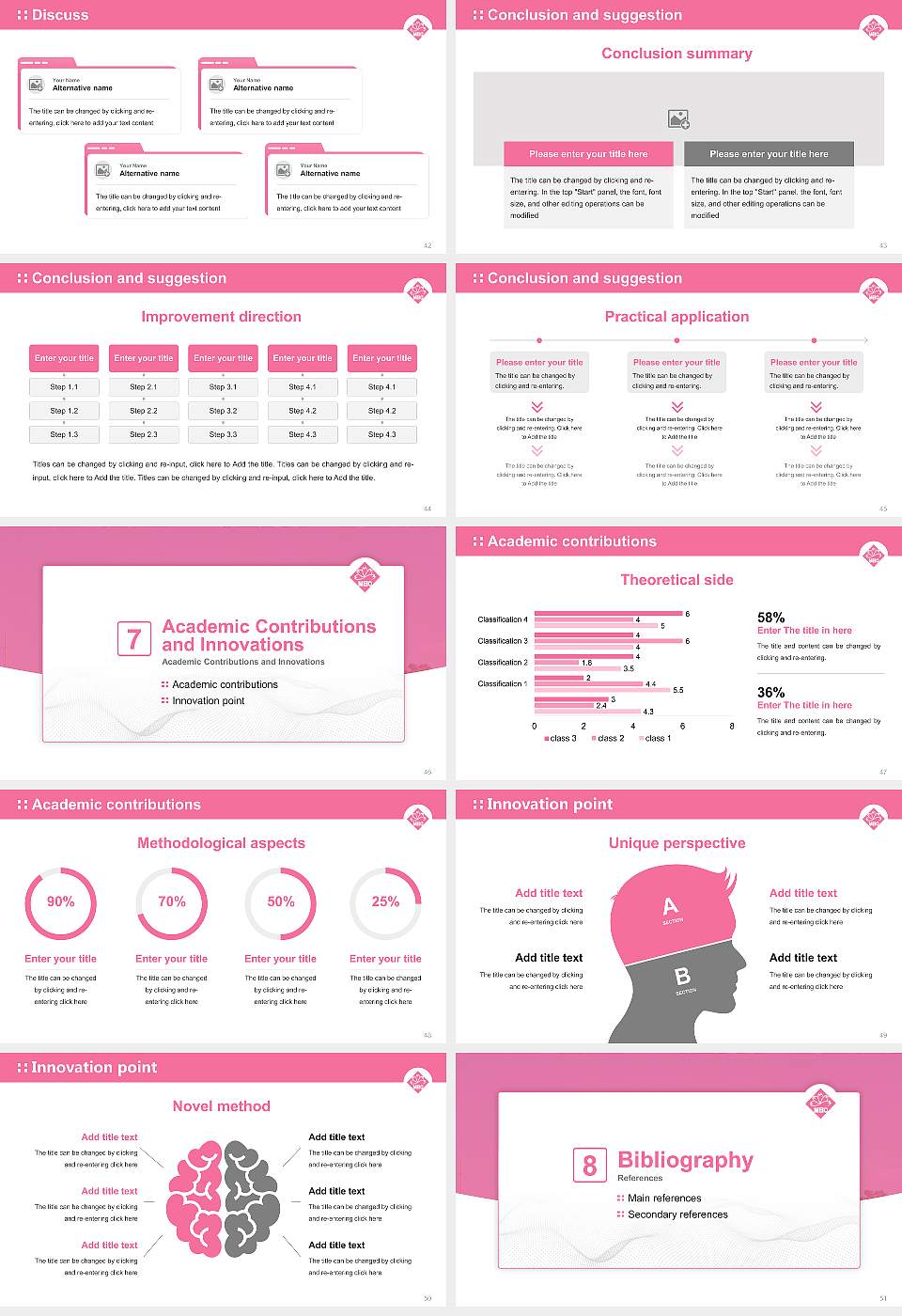 Meio University Graduation Thesis Defense PPT Template16:9 ratio PPT effect preview image6