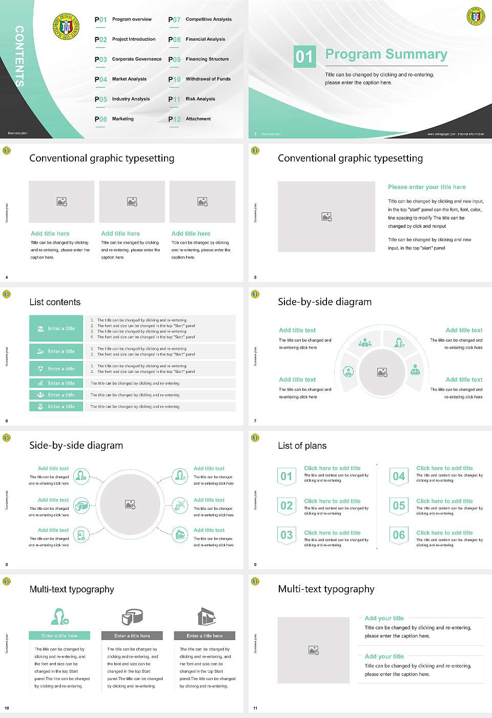 Matsumoto Dental University Competition/Entrepreneurship Contest PPT Template16:9 ratio PPT effect preview image2