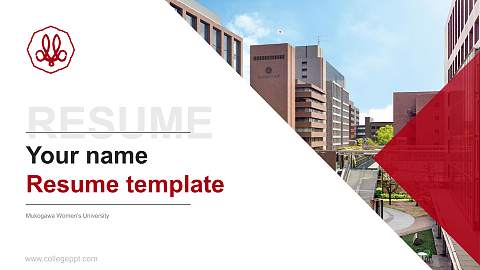 Mukogawa Women’s University Resume PPT Template