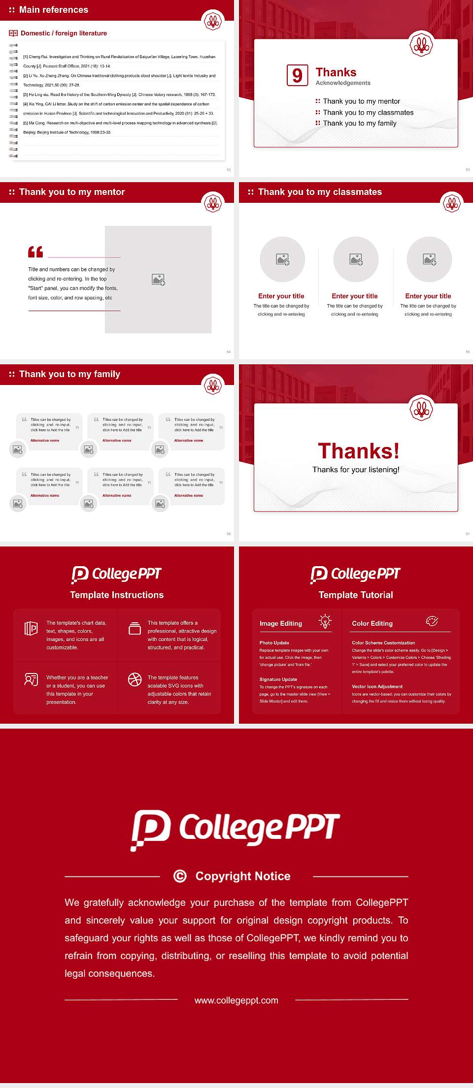 Mukogawa Women’s University Graduation Thesis Defense PPT Template4:3 ratio PPT effect preview image7