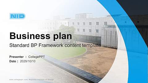 Nagaoka Institute of Design Competition/Entrepreneurship Contest PPT Template