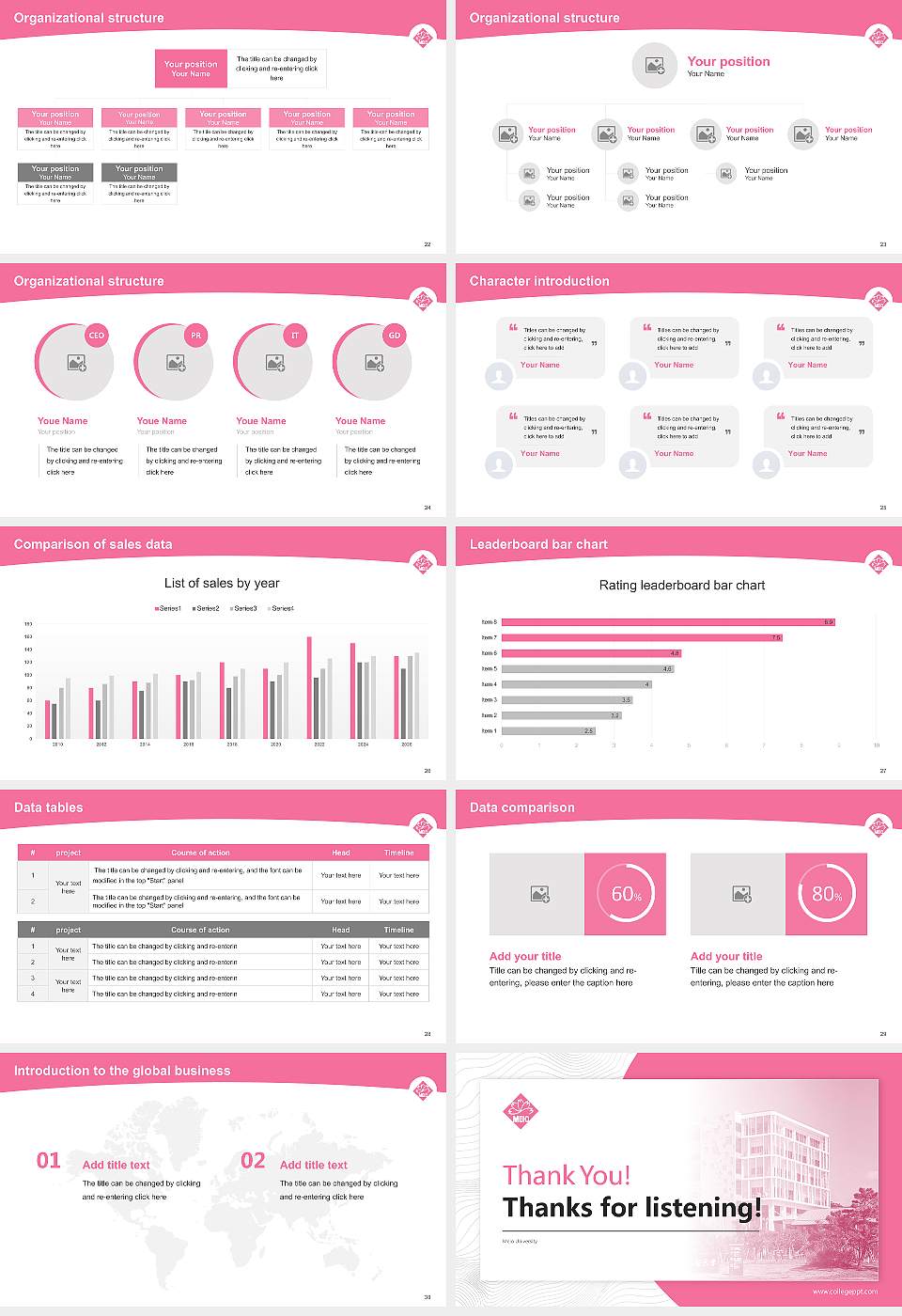 Meio University Academic Presentation/Research Findings Report PPT Template16:9 ratio PPT effect preview image4