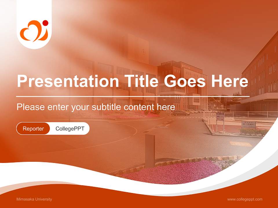 Mimasaka University Lecture Sharing and Networking Event PPT Template4:3 ratio PPT effect preview image4