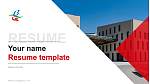 Nagano University Resume Templat PPT