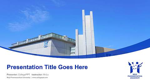 Meiji Pharmaceutical University Course/Courseware Creation PPT Template