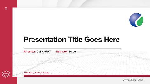 Minami Kyushu University Thesis Proposal/Graduation Defense PPT Template