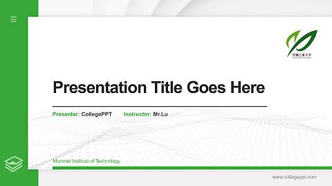Muroran Institute of Technology Thesis Proposal/Graduation Defense PPT Template