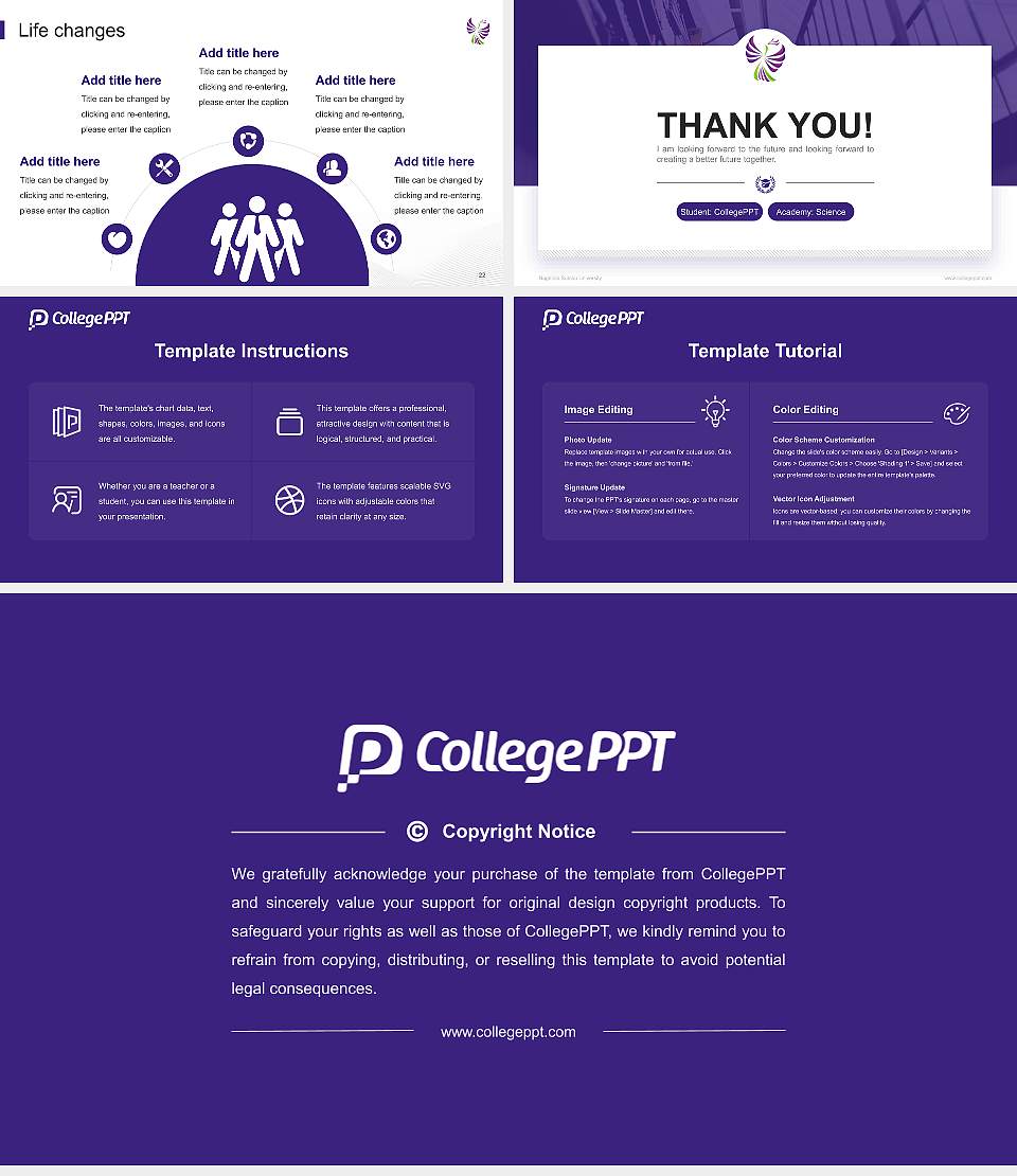 Nagaoka Sutoku University National Scholarship Defense PPT Template16:9 ratio PPT effect preview image4