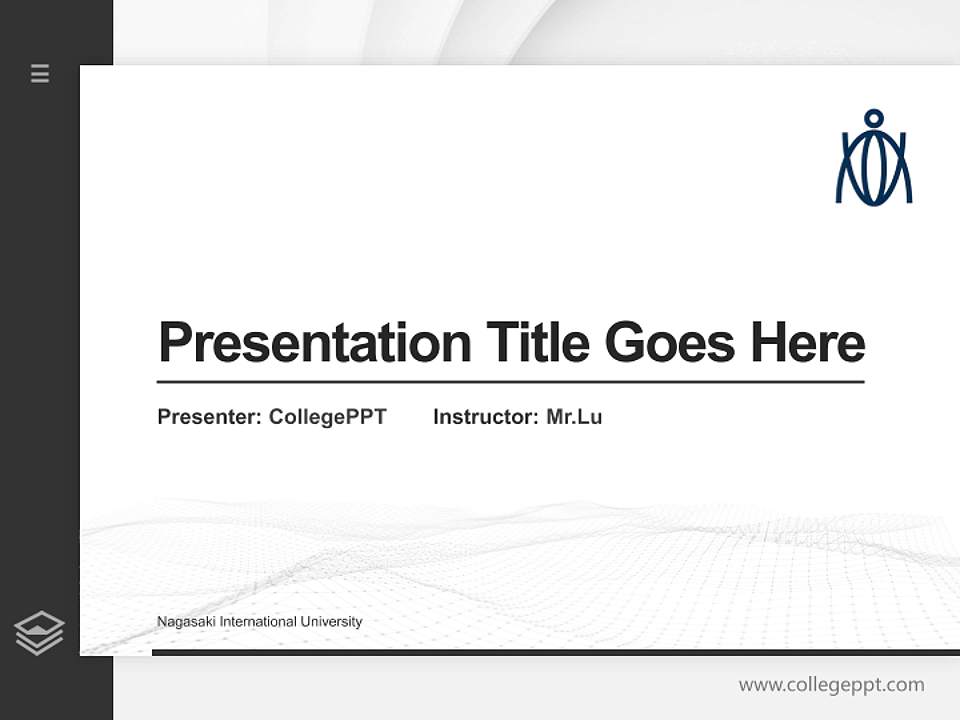 Nagasaki International University Thesis Proposal/Graduation Defense PPT Template4:3 ratio PPT effect preview image5
