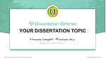 Matsumoto Dental University Graduation Thesis Defense PPT Template