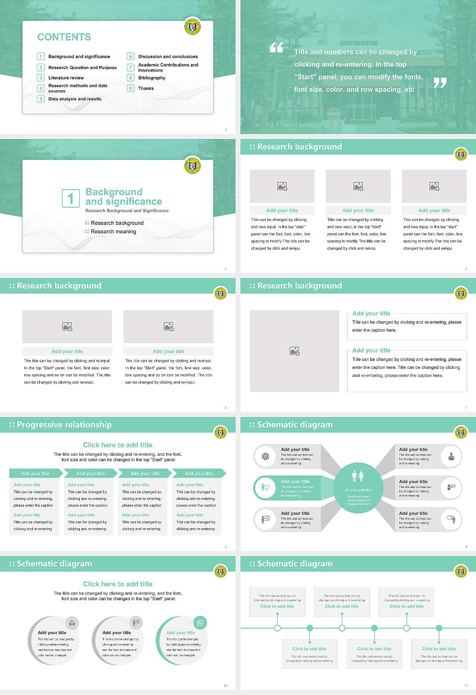 Matsumoto Dental University Graduation Thesis Defense PPT Template16:9 ratio PPT effect preview image2
