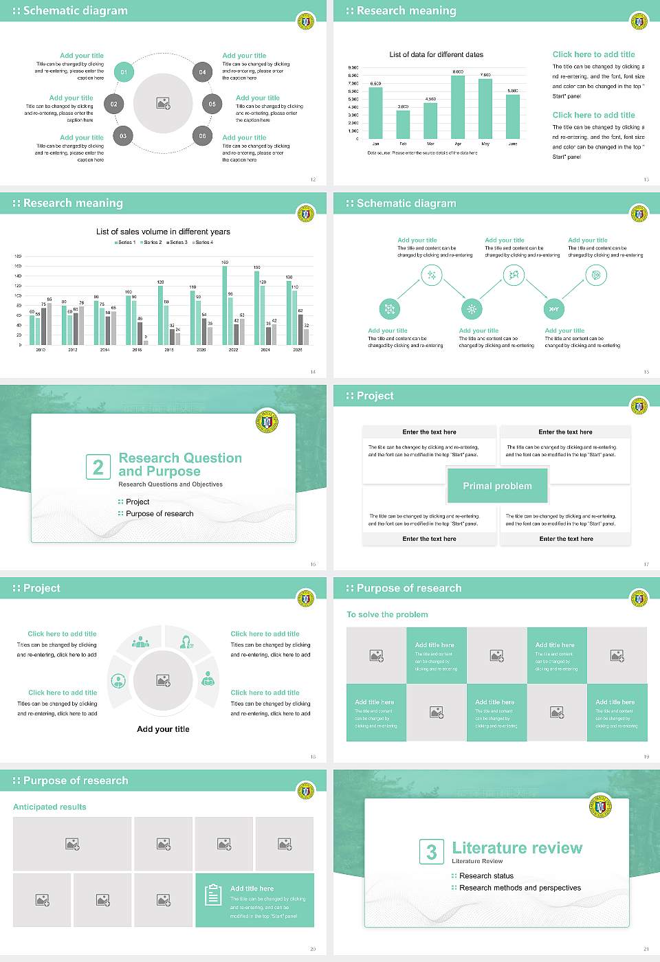 Matsumoto Dental University Graduation Thesis Defense PPT Template16:9 ratio PPT effect preview image3