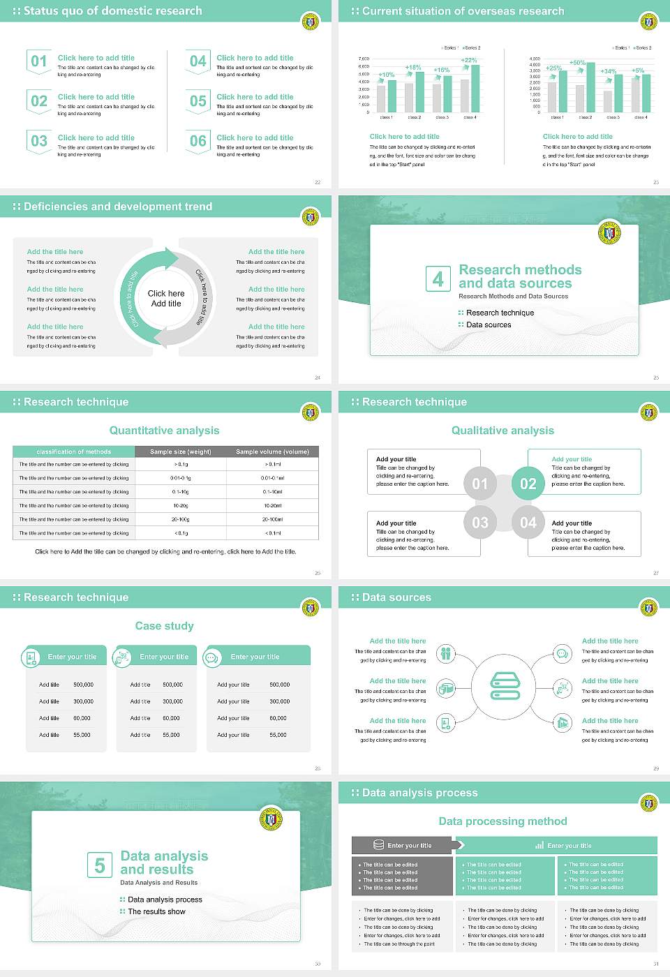 Matsumoto Dental University Graduation Thesis Defense PPT Template16:9 ratio PPT effect preview image4