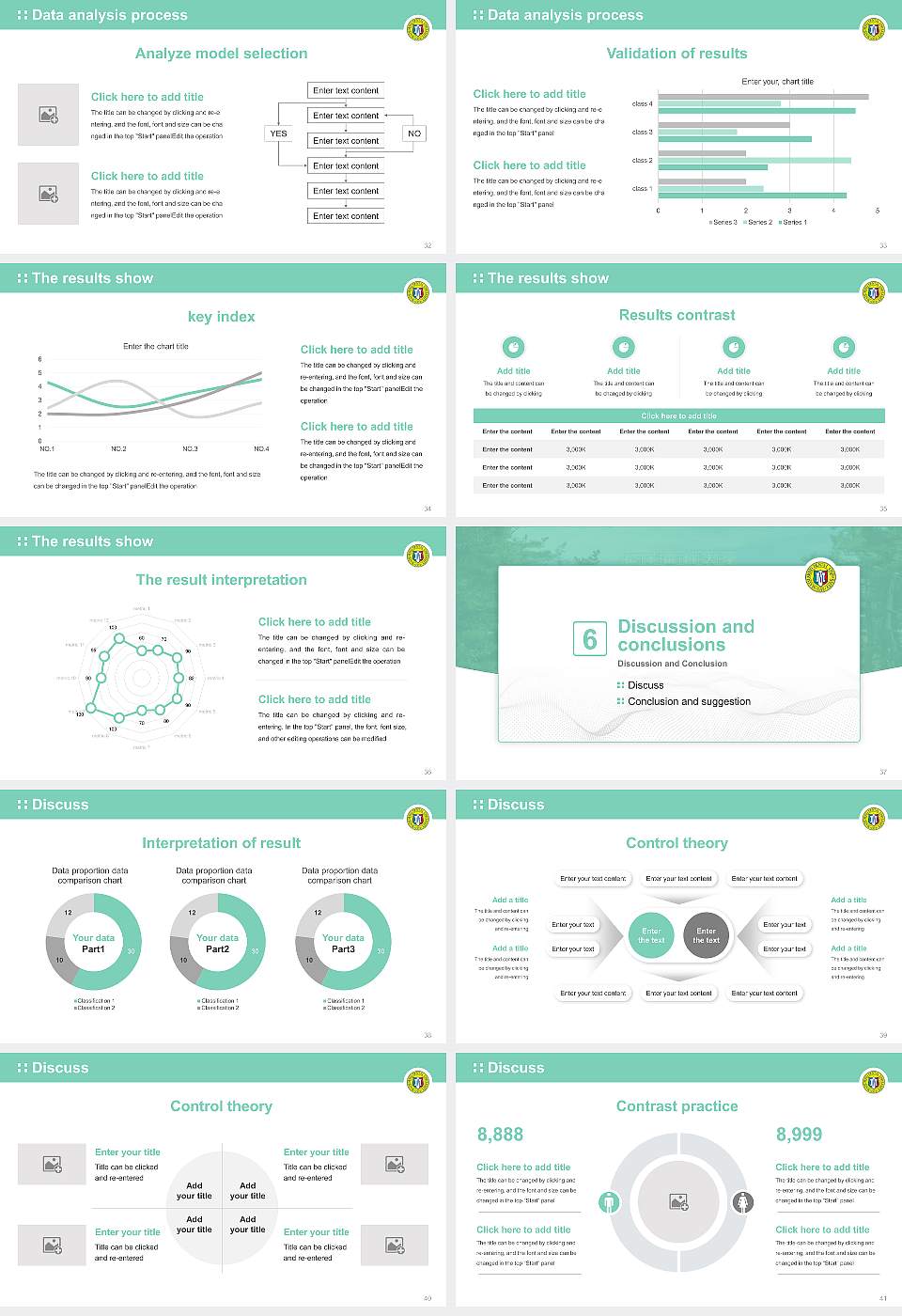Matsumoto Dental University Graduation Thesis Defense PPT Template16:9 ratio PPT effect preview image5