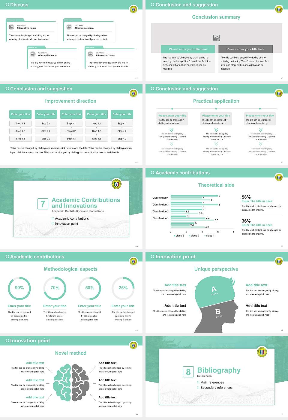 Matsumoto Dental University Graduation Thesis Defense PPT Template16:9 ratio PPT effect preview image6