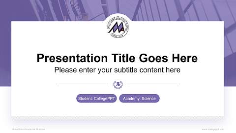 Musashino Academia Musicae National Scholarship Defense PPT Template