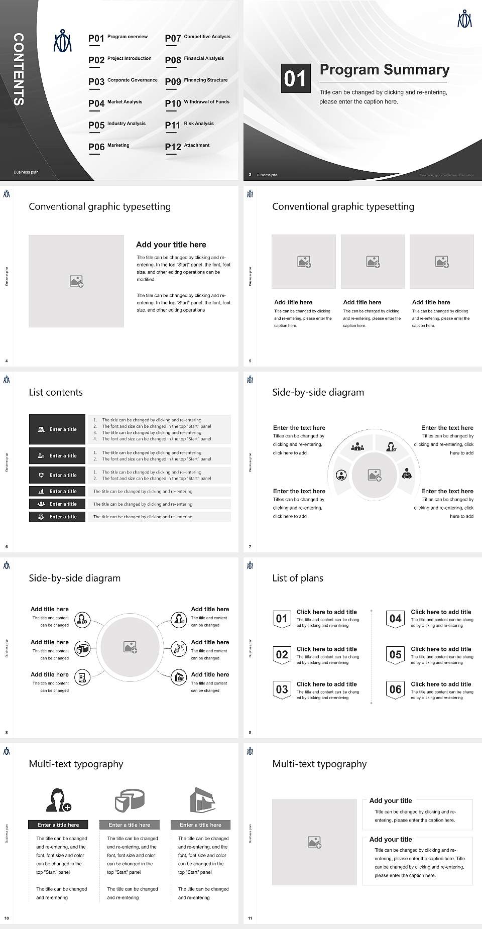 Nagasaki International University Competition/Entrepreneurship Contest PPT Template4:3 ratio PPT effect preview image2
