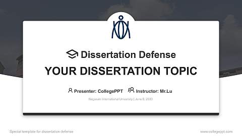 Nagasaki International University Graduation Thesis Defense PPT Template