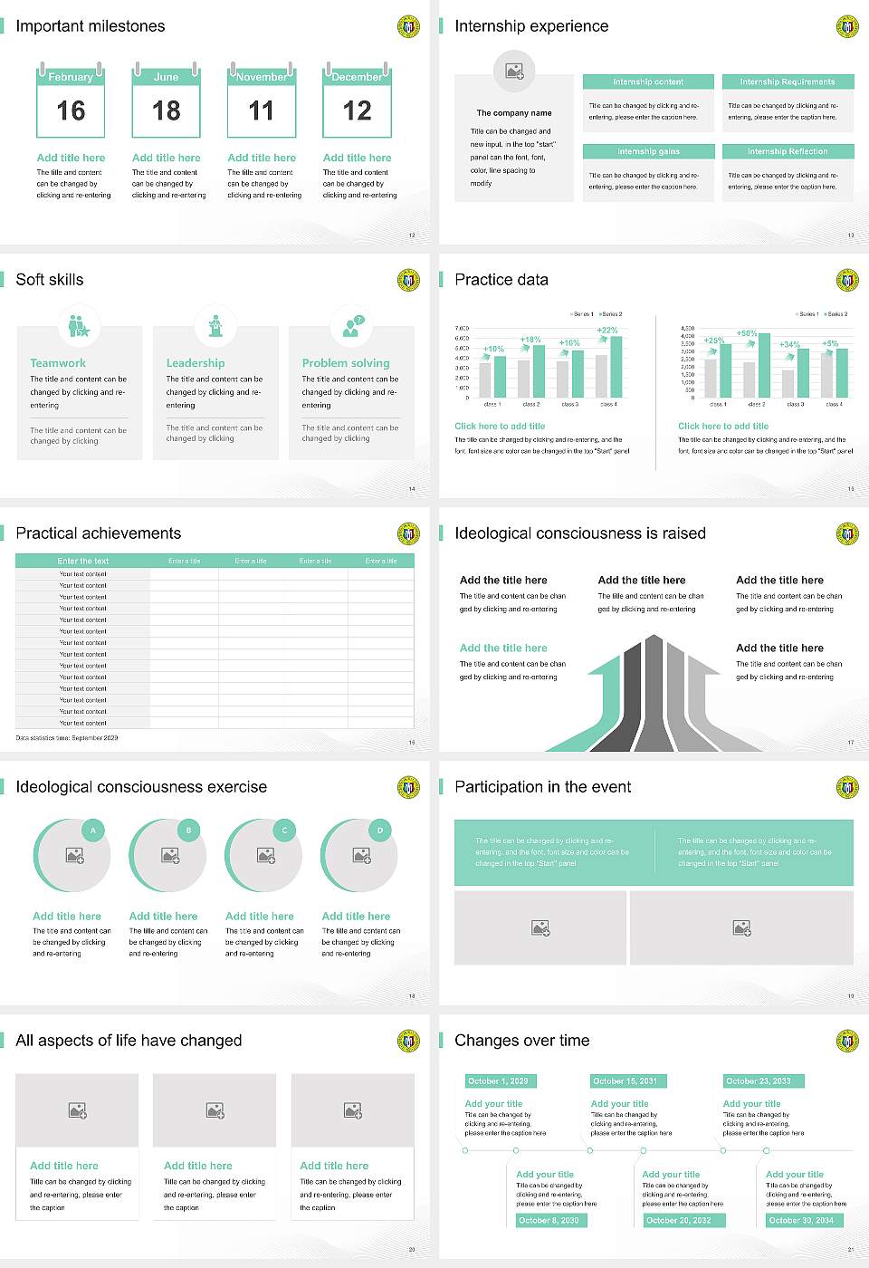 Matsumoto Dental University National Scholarship Defense PPT Template16:9 ratio PPT effect preview image3