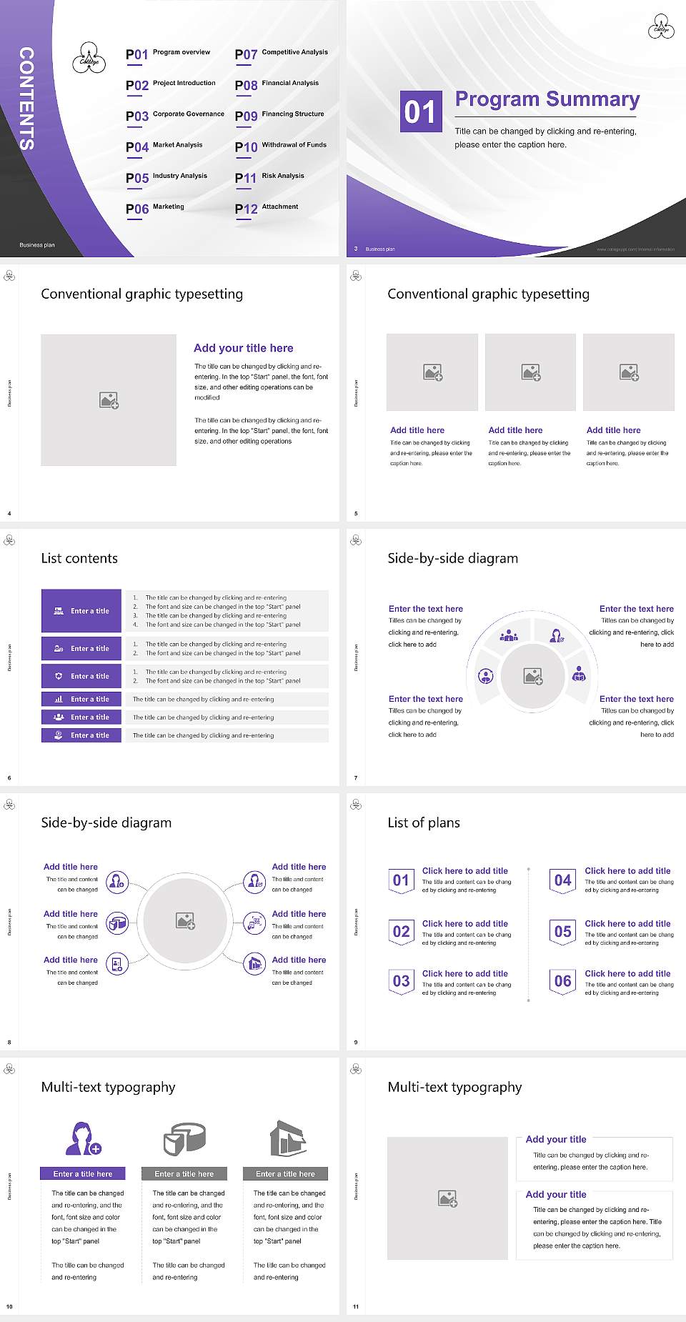 Matsuyama Shinonome College Competition/Entrepreneurship Contest PPT Template4:3 ratio PPT effect preview image2