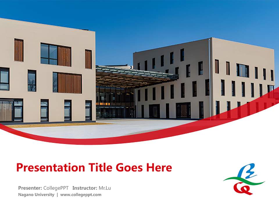 Nagano University Course/Courseware Creation PPT Template4:3 ratio PPT effect preview image5