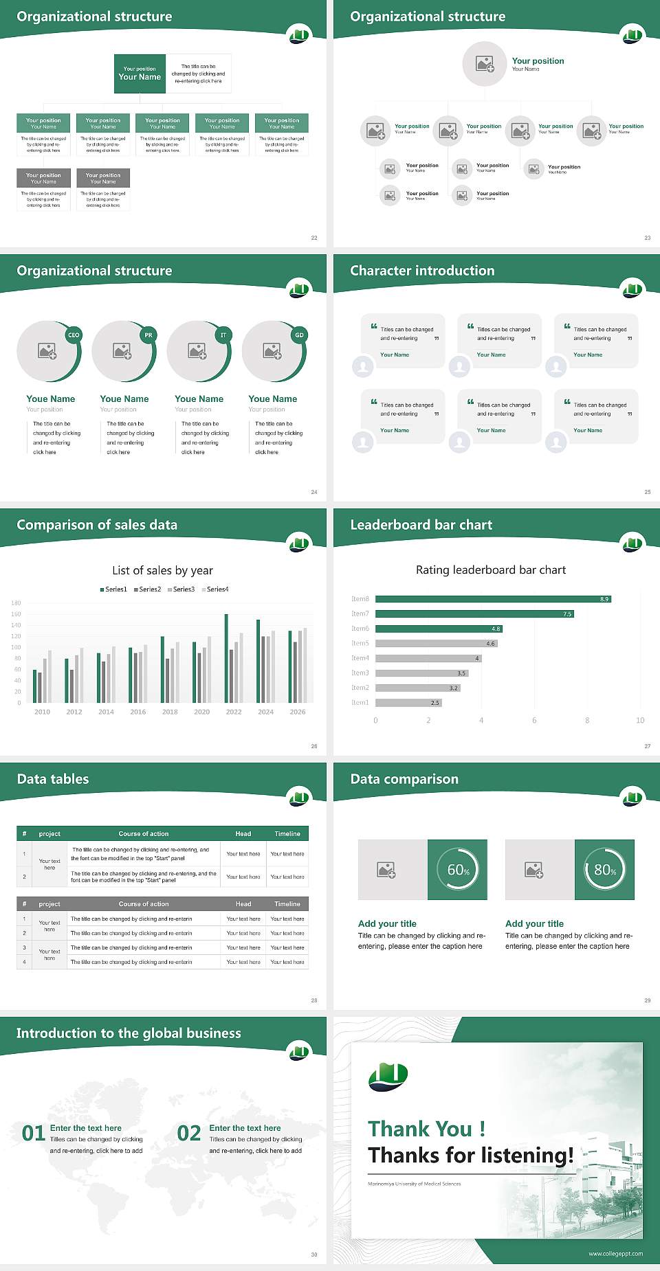 Morinomiya University of Medical Sciences Academic Presentation/Research Findings Report PPT Template4:3 ratio PPT effect preview image4