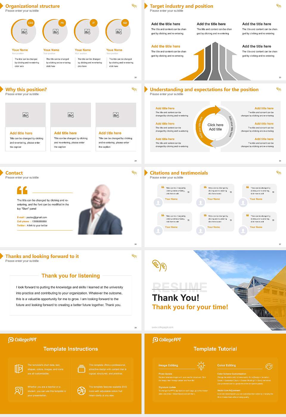 Mie Prefectural College of Nursing Resume PPT Template16:9 ratio PPT effect preview image4