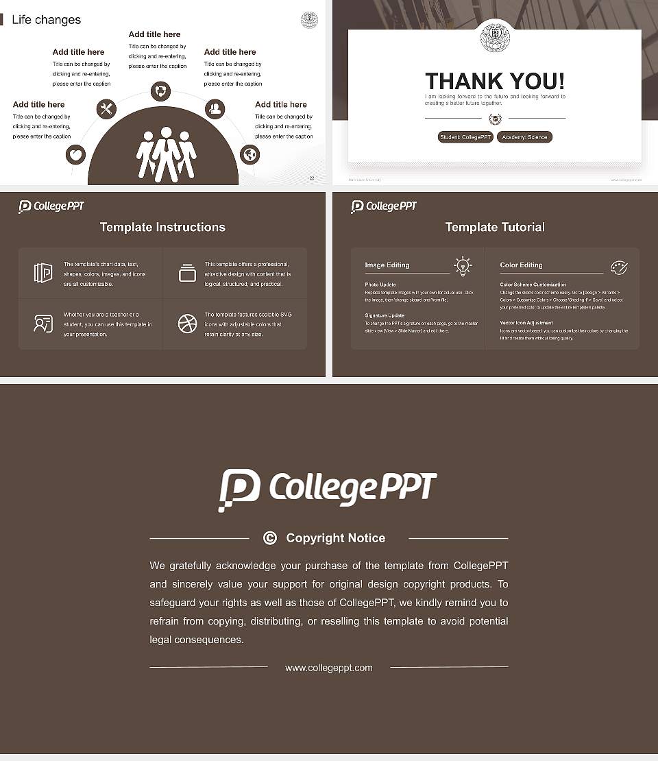 Minobusan University National Scholarship Defense PPT Template16:9 ratio PPT effect preview image4