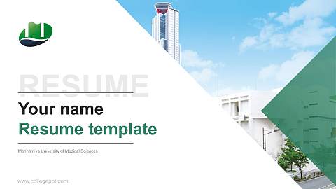 Morinomiya University of Medical Sciences Resume PPT Template