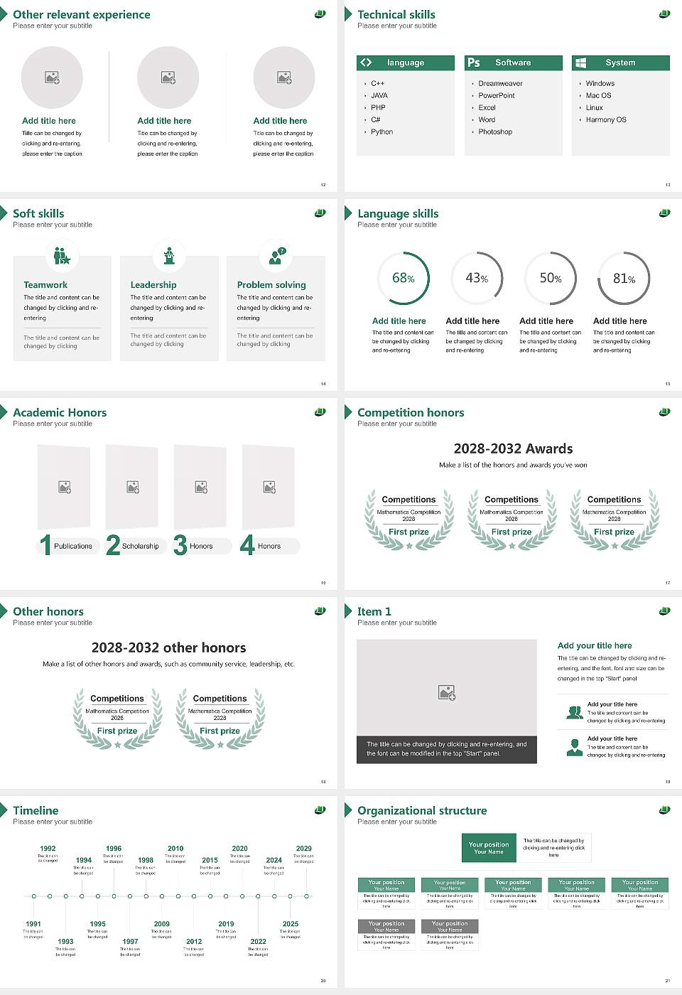 Morinomiya University of Medical Sciences Resume PPT Template16:9 ratio PPT effect preview image3