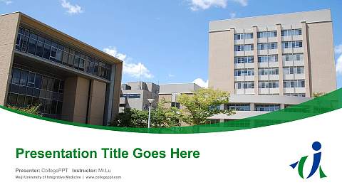 Meiji University of Integrative Medicine Course/Courseware Creation PPT Template