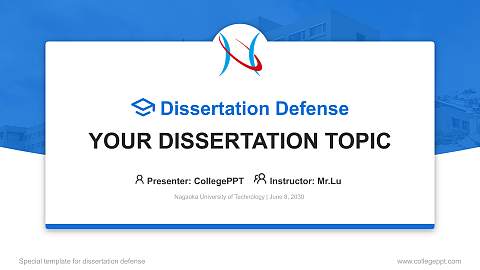 Nagaoka University of Technology Graduation Thesis Defense PPT Template