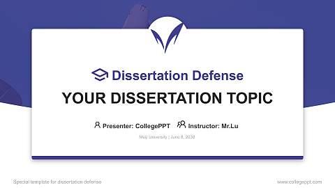 Meiji University Graduation Thesis Defense PPT Template