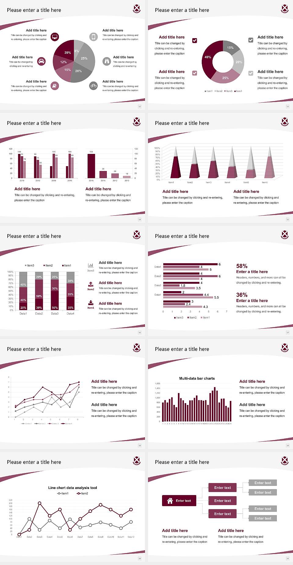 Momoyama Gakuin University Course/Courseware Creation PPT Template4:3 ratio PPT effect preview image3