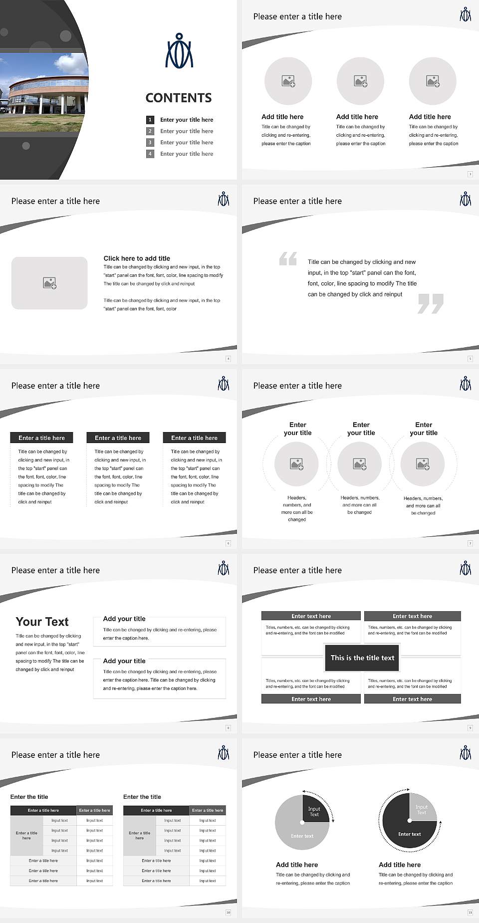 Nagasaki International University Course/Courseware Creation PPT Template4:3 ratio PPT effect preview image2