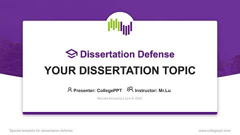 Morioka University Graduation Thesis Defense PPT Template