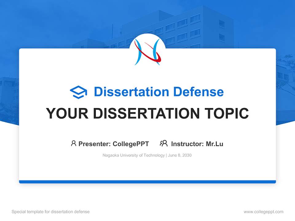 Nagaoka University of Technology Graduation Thesis Defense PPT Template4:3 ratio PPT effect preview image7