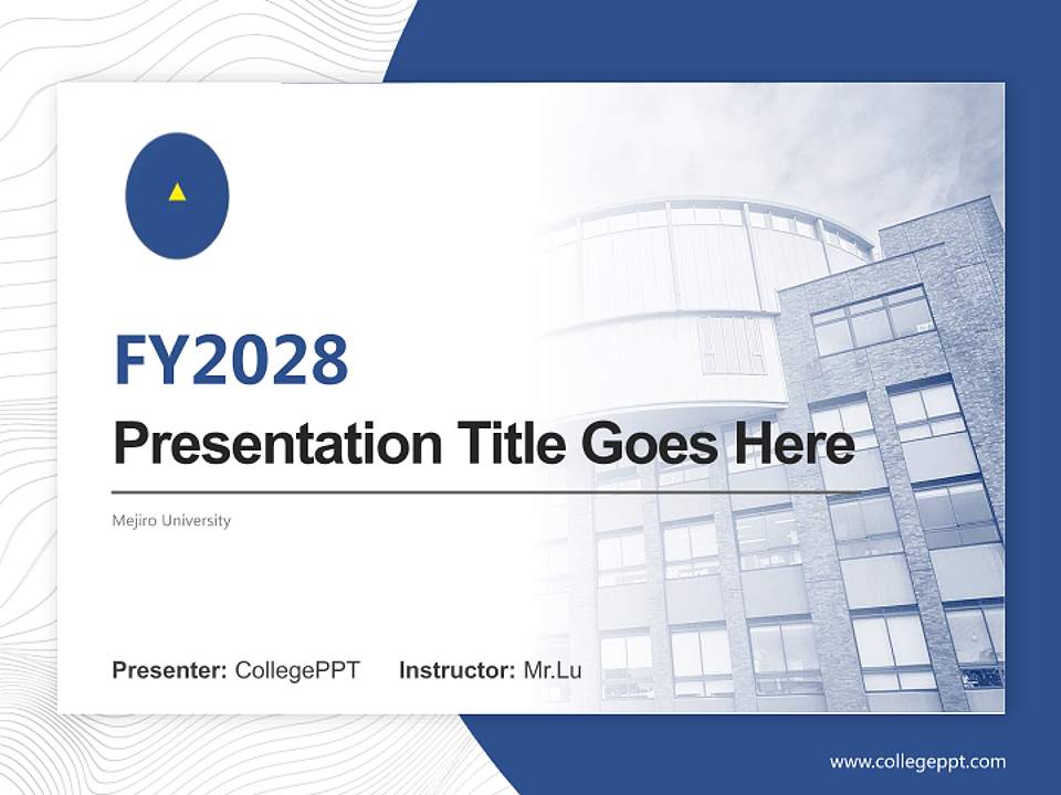 Mejiro University Academic Presentation/Research Findings Report PPT Template4:3 ratio PPT effect preview image5