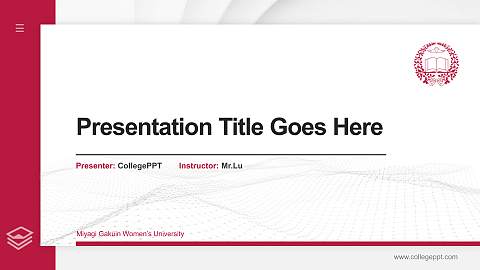 Miyagi Gakuin Women’s University Thesis Proposal/Graduation Defense PPT Template