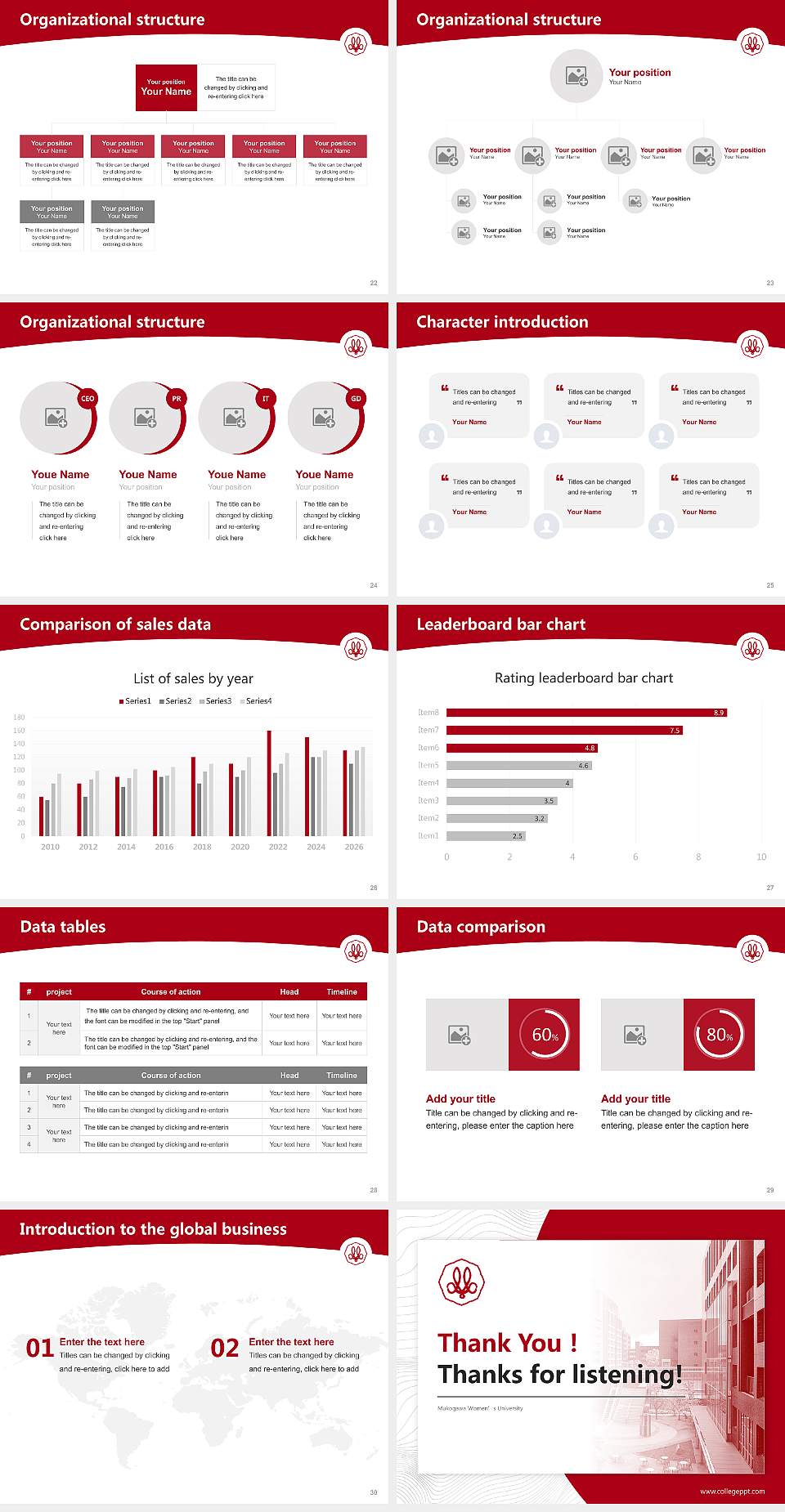 Mukogawa Women’s University Academic Presentation/Research Findings Report PPT Template4:3 ratio PPT effect preview image4