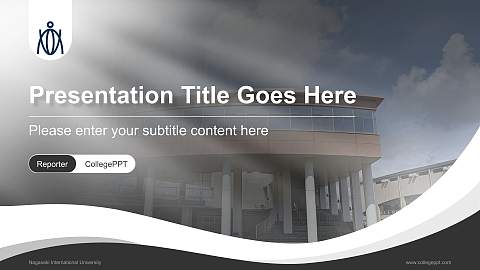 Nagasaki International University Lecture Sharing and Networking Event PPT Template
