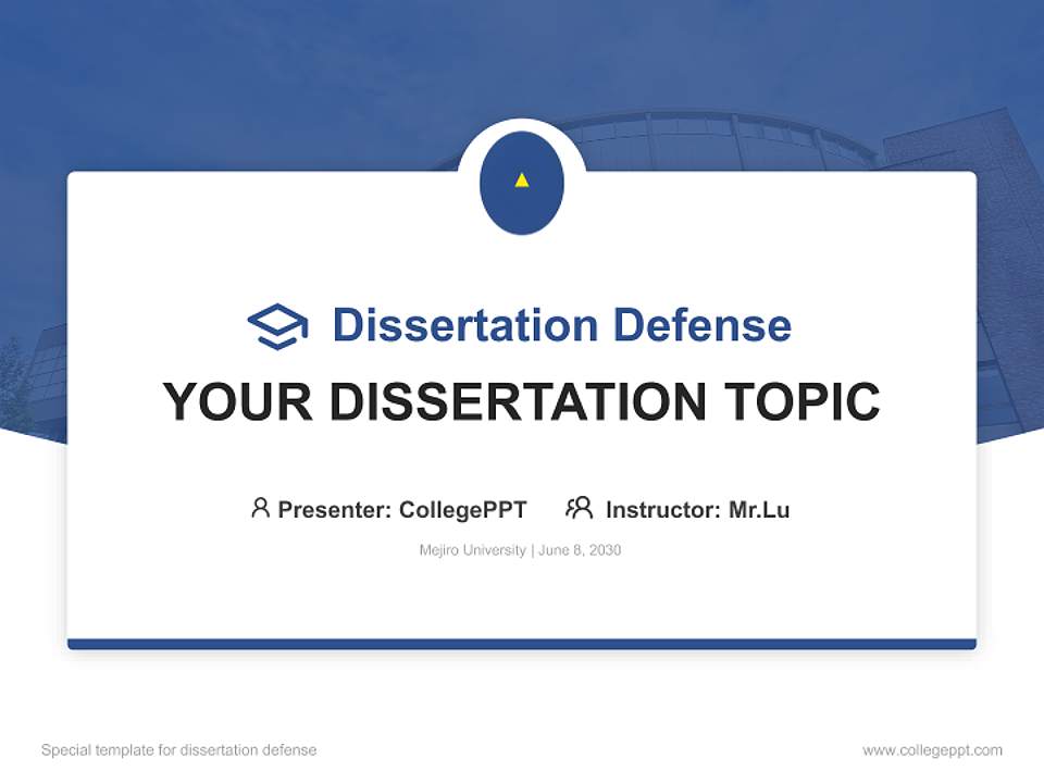 Mejiro University Graduation Thesis Defense PPT Template4:3 ratio PPT effect preview image7